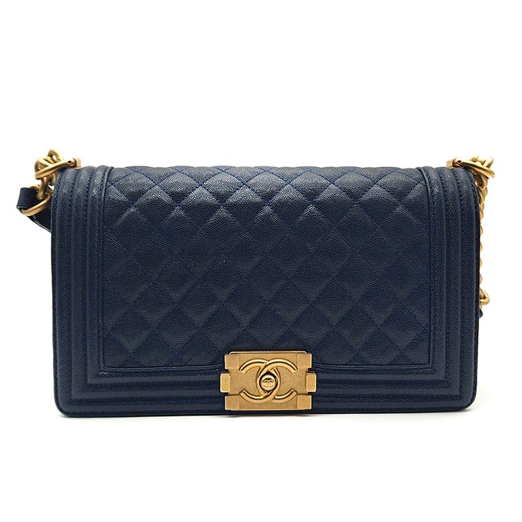 CHANEL Caviar Boy Bag Medium SKU: L182896