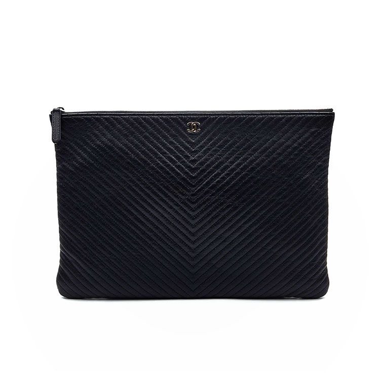 CHANEL Chevron Clutch Large SKU L104213