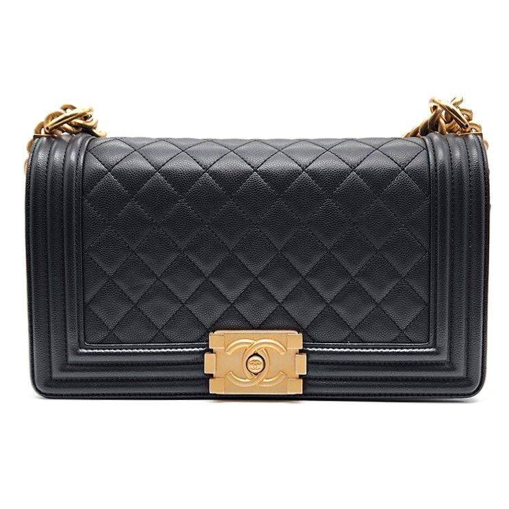CHANEL Caviar Boy Bag Medium L265541