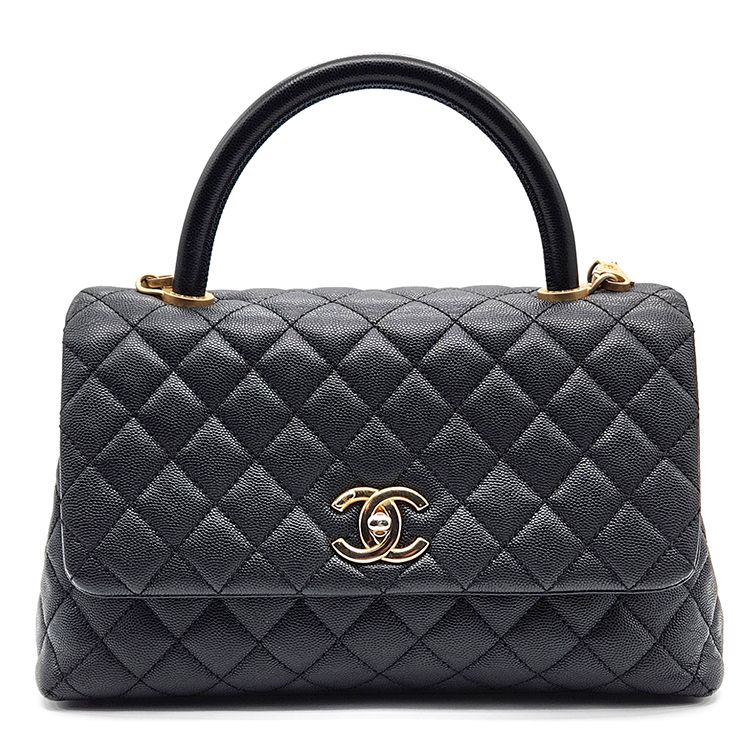 CHANEL Caviar Coco Handle 28 Bag L860243