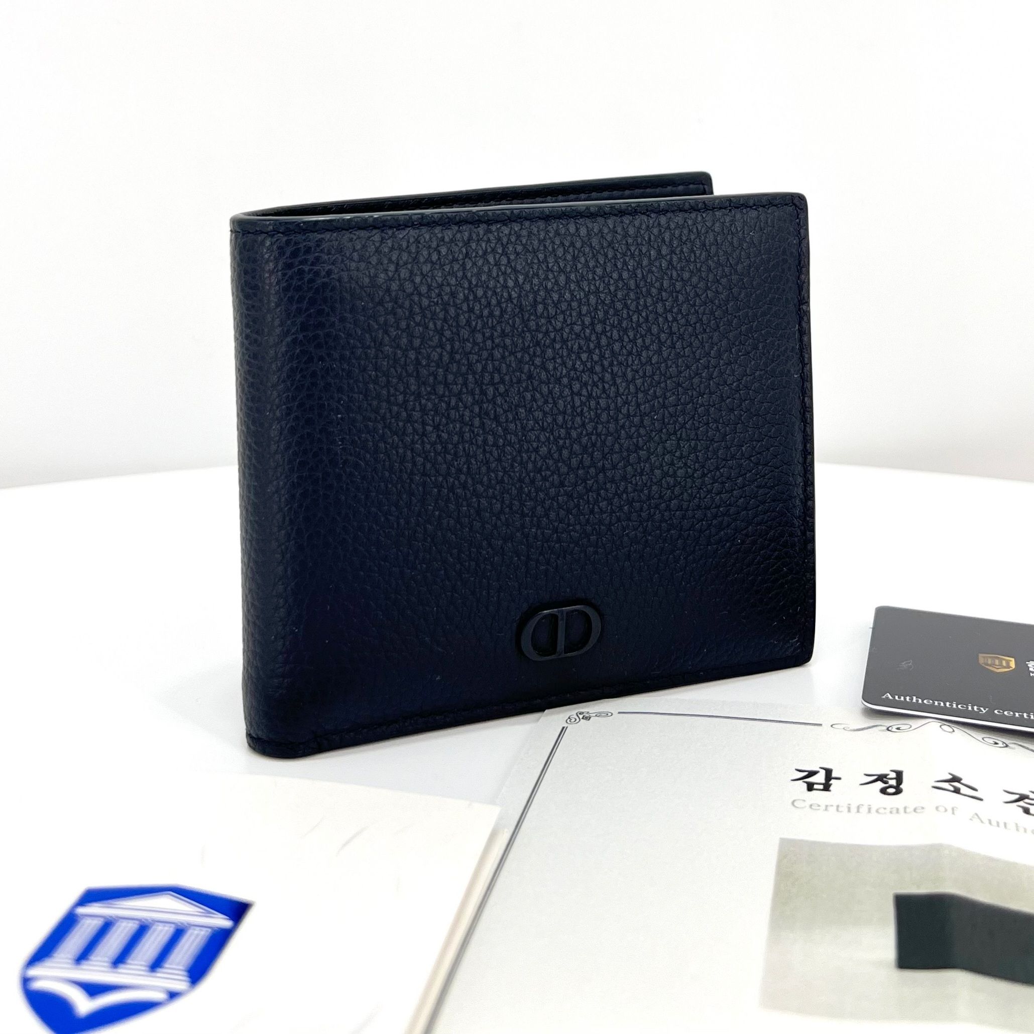 Dior Navy Logo Wallet with SKU #