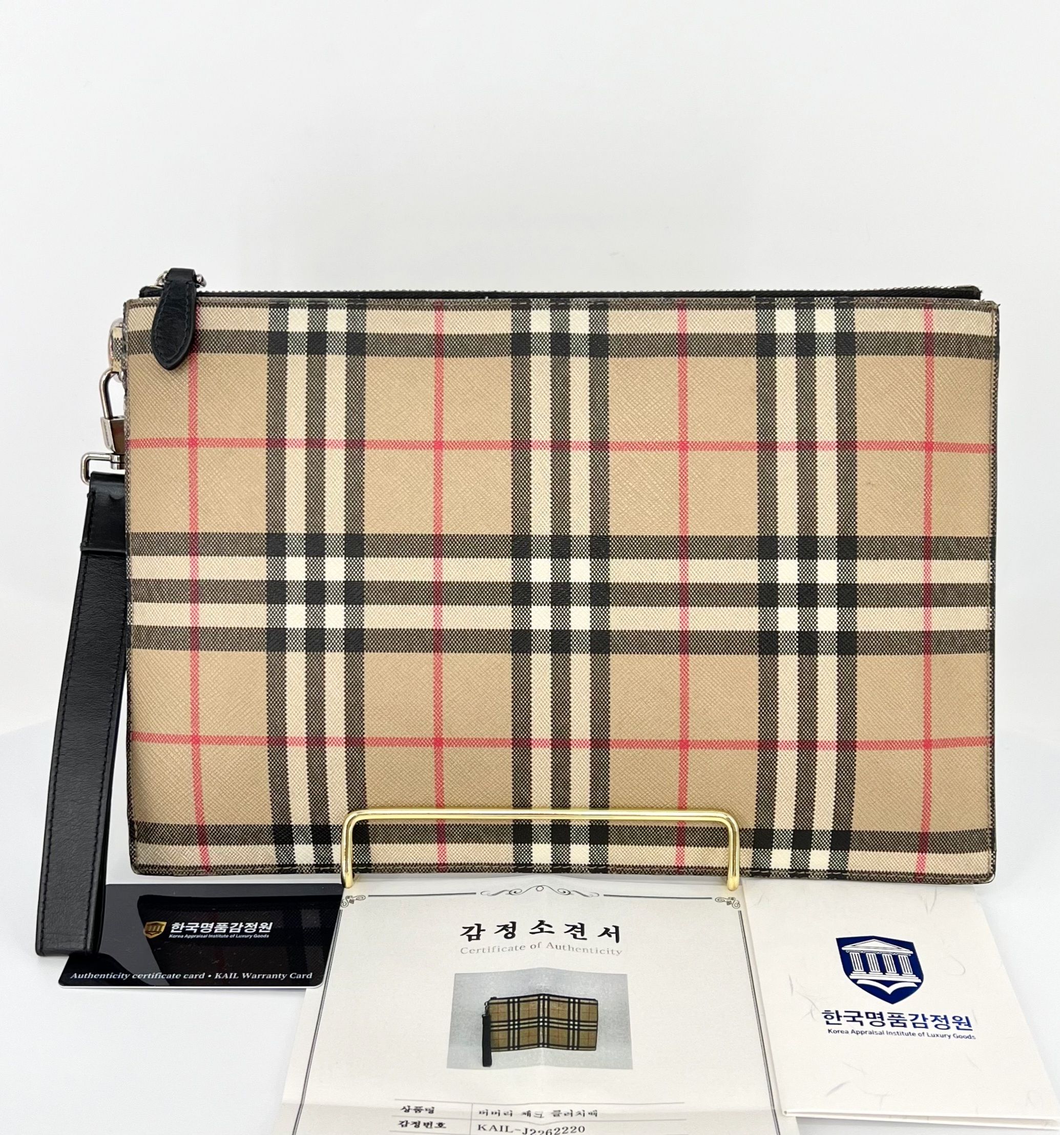 Burberry Check Men's Clutch Bag SKU: OS