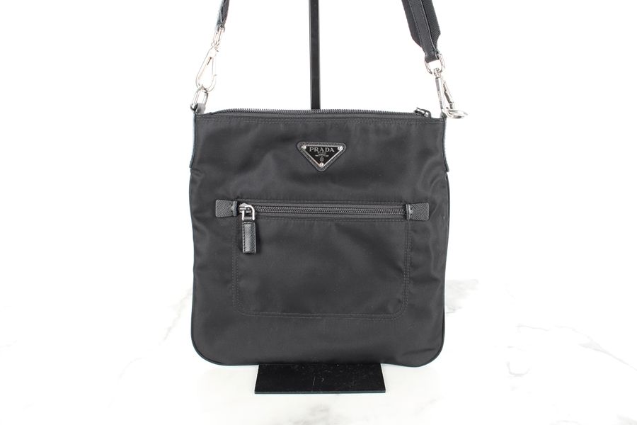 Prada Nylon Crossbody Bag with Triangular Logo - SKU12345