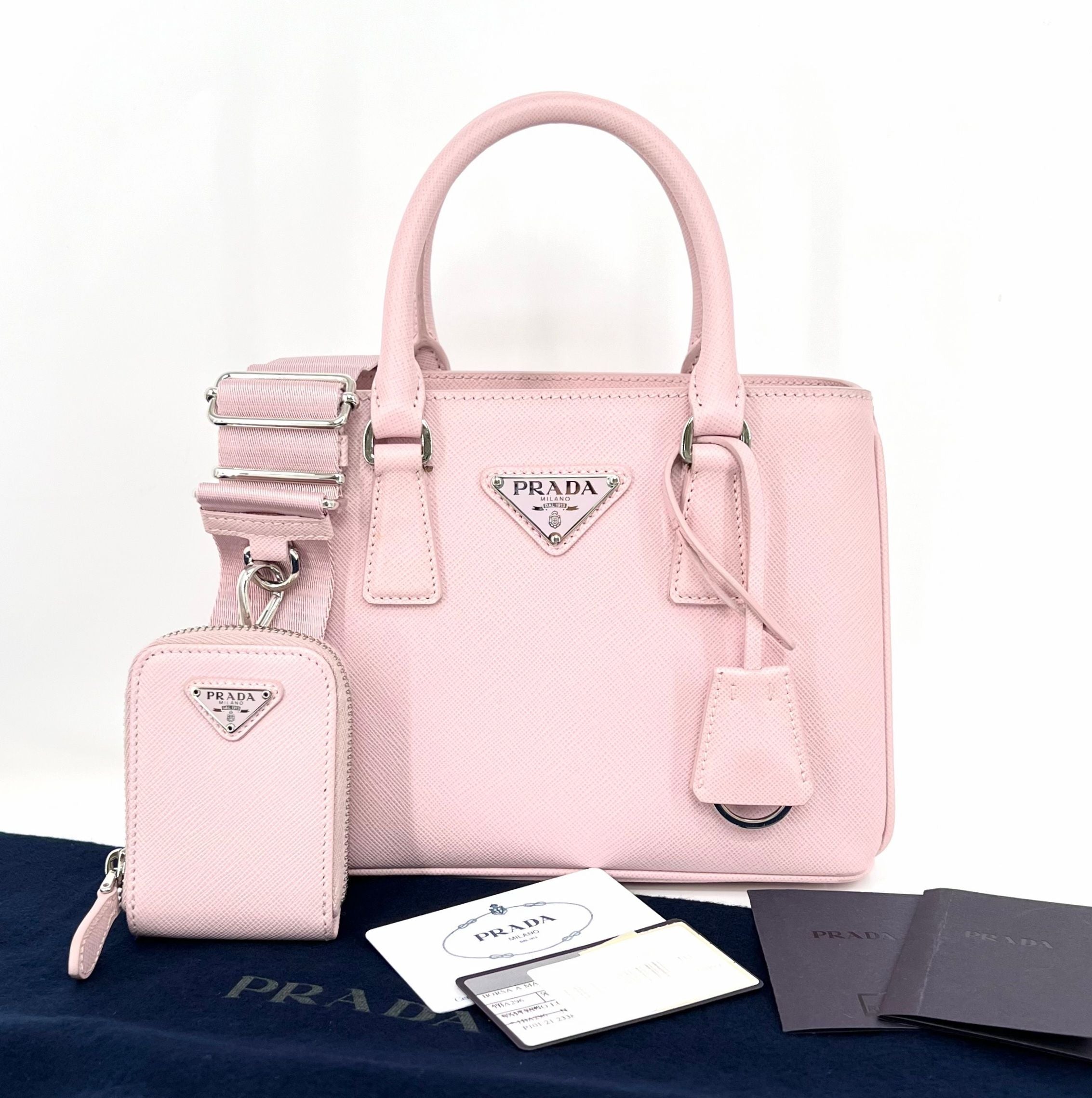 Prada Luxury Micro Tote Bag Light Pink (1BA296)
