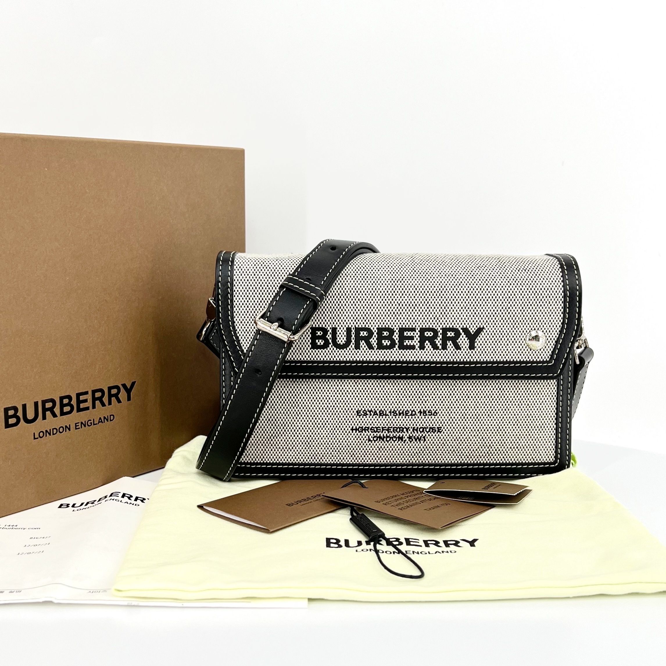 Burberry Canvas Crossbody Bag (80383301)