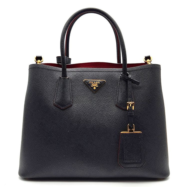Prada Saffiano Double Tote Shoulder Bag (1BG775) L352767
