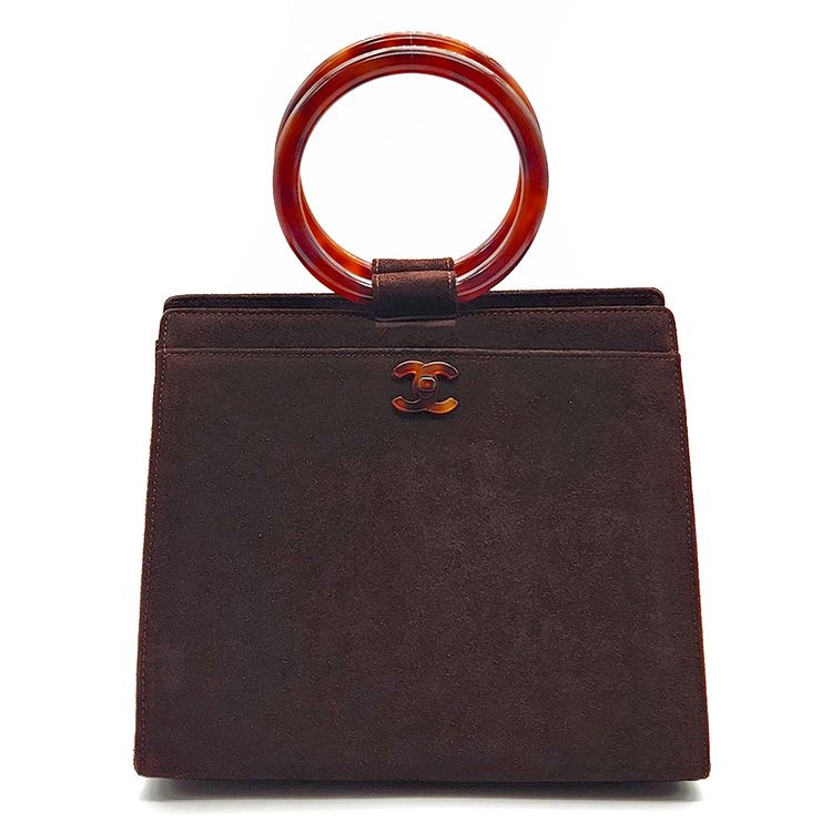 CHANEL Suede Tote Bag L190805