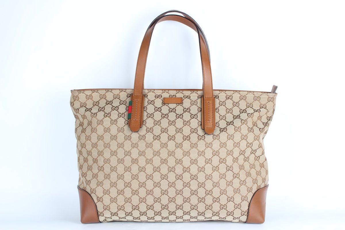 Gucci Brown GG Fabric Women's Tote Bag - SKU