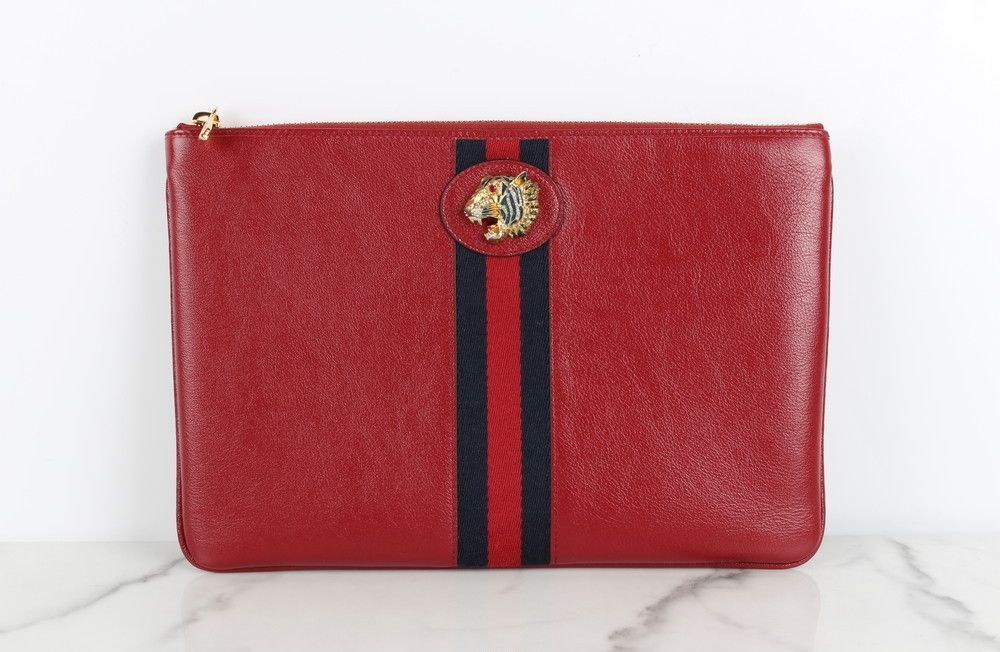 Gucci Tiger Head Clutch Red SKU12345