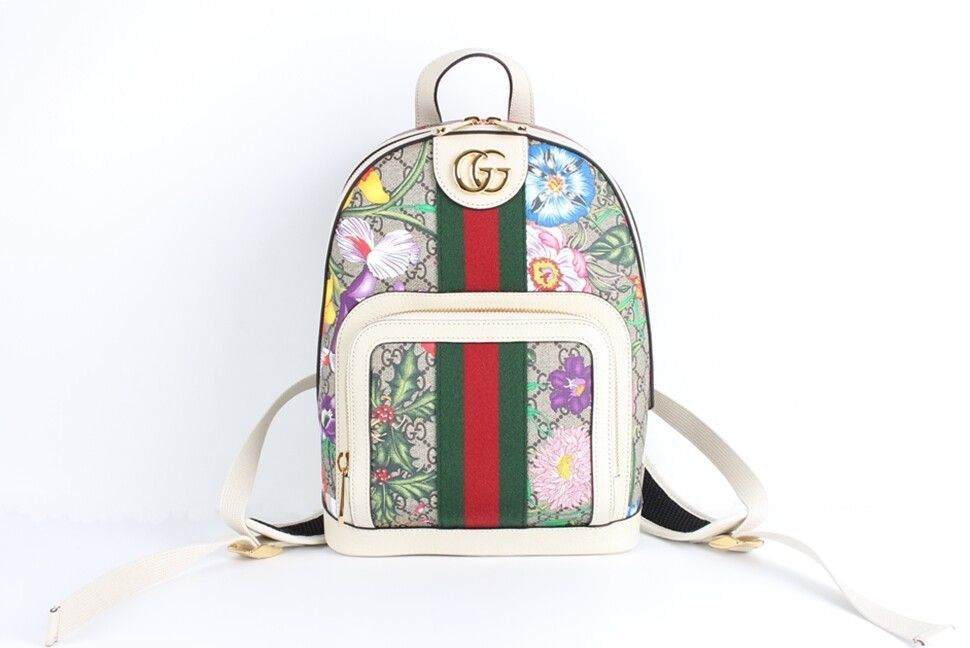 Gucci Brown Ophidia Flora Backpack Small SKU123456