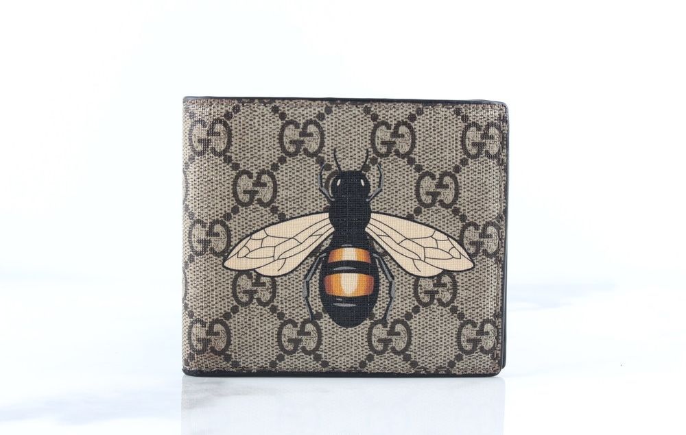 Gucci Bee GG Supreme Wallet -