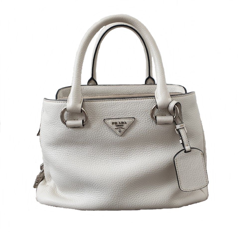 Prada White Tote Bag SKU12345