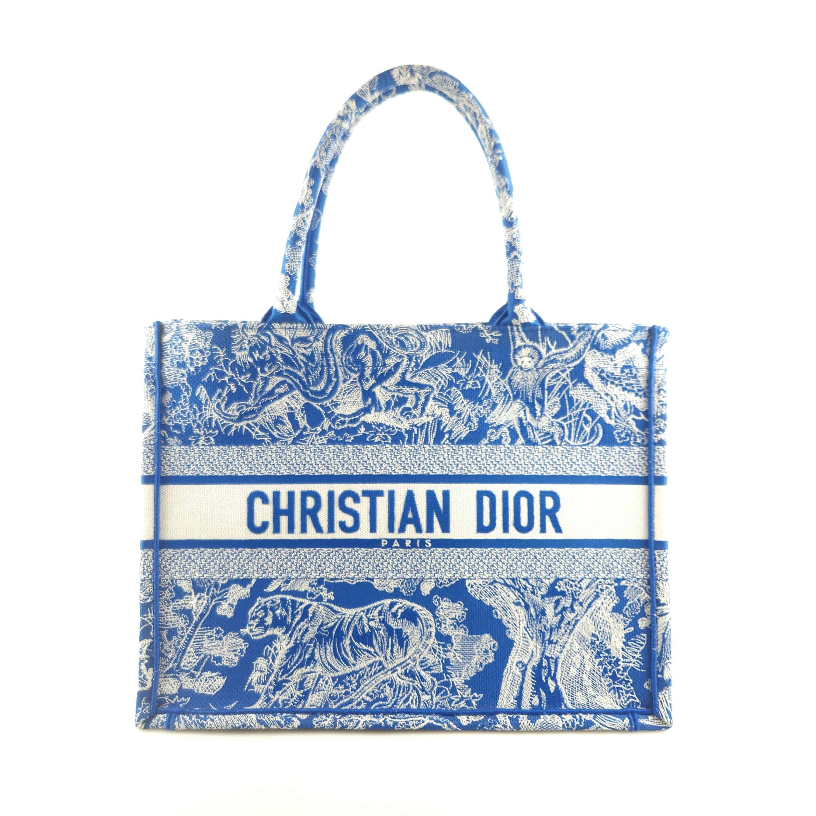 Dior Tweed Jouy North Tote Bag 36 6767