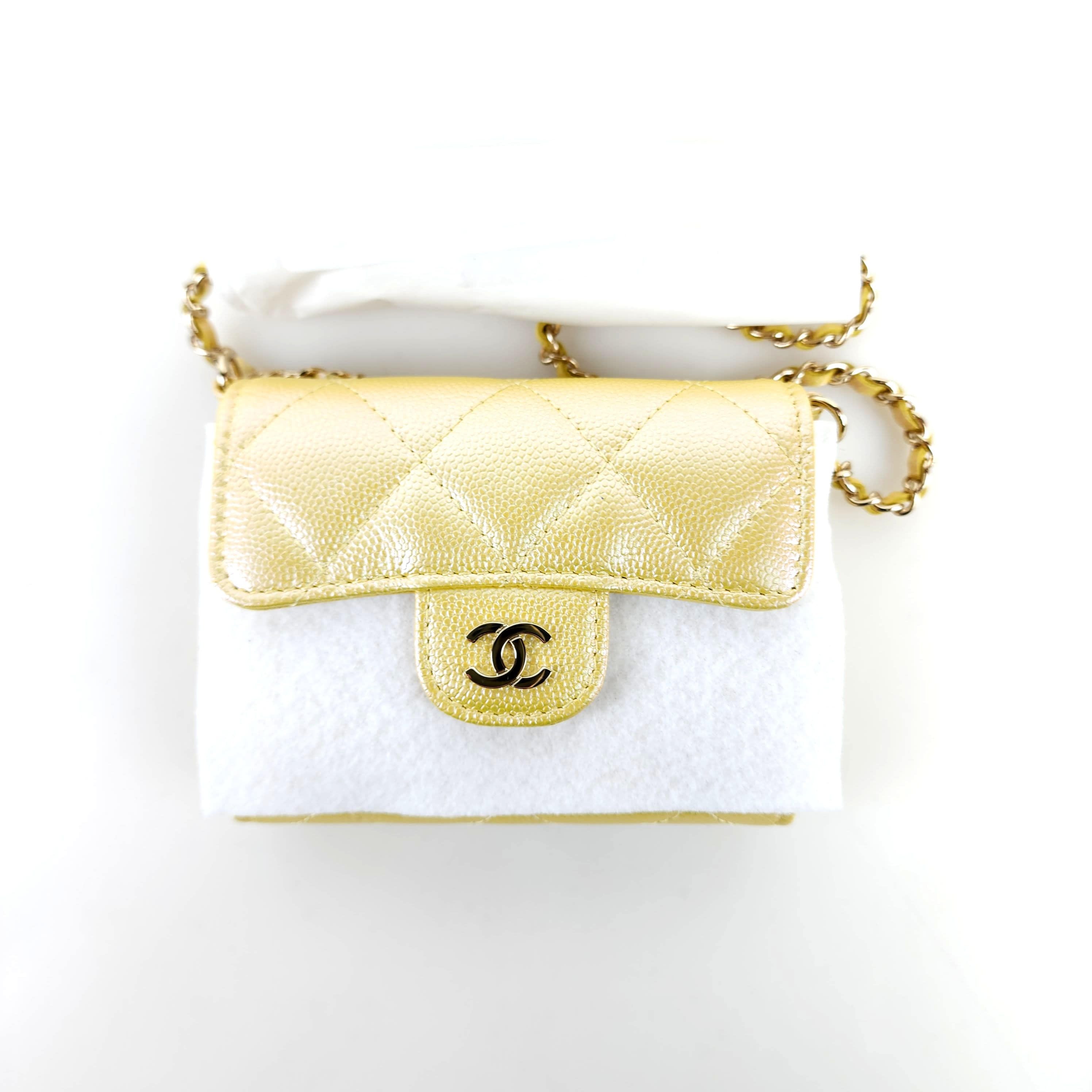 CHANEL Classic Caviar Chain Wallet 8254