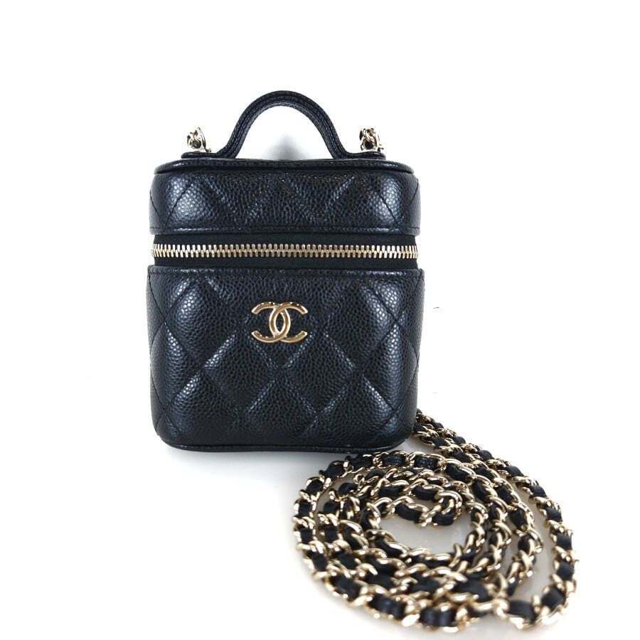 CHANEL Cosmetic Vanity Top Handle Crossbody Bag AP2503 6517