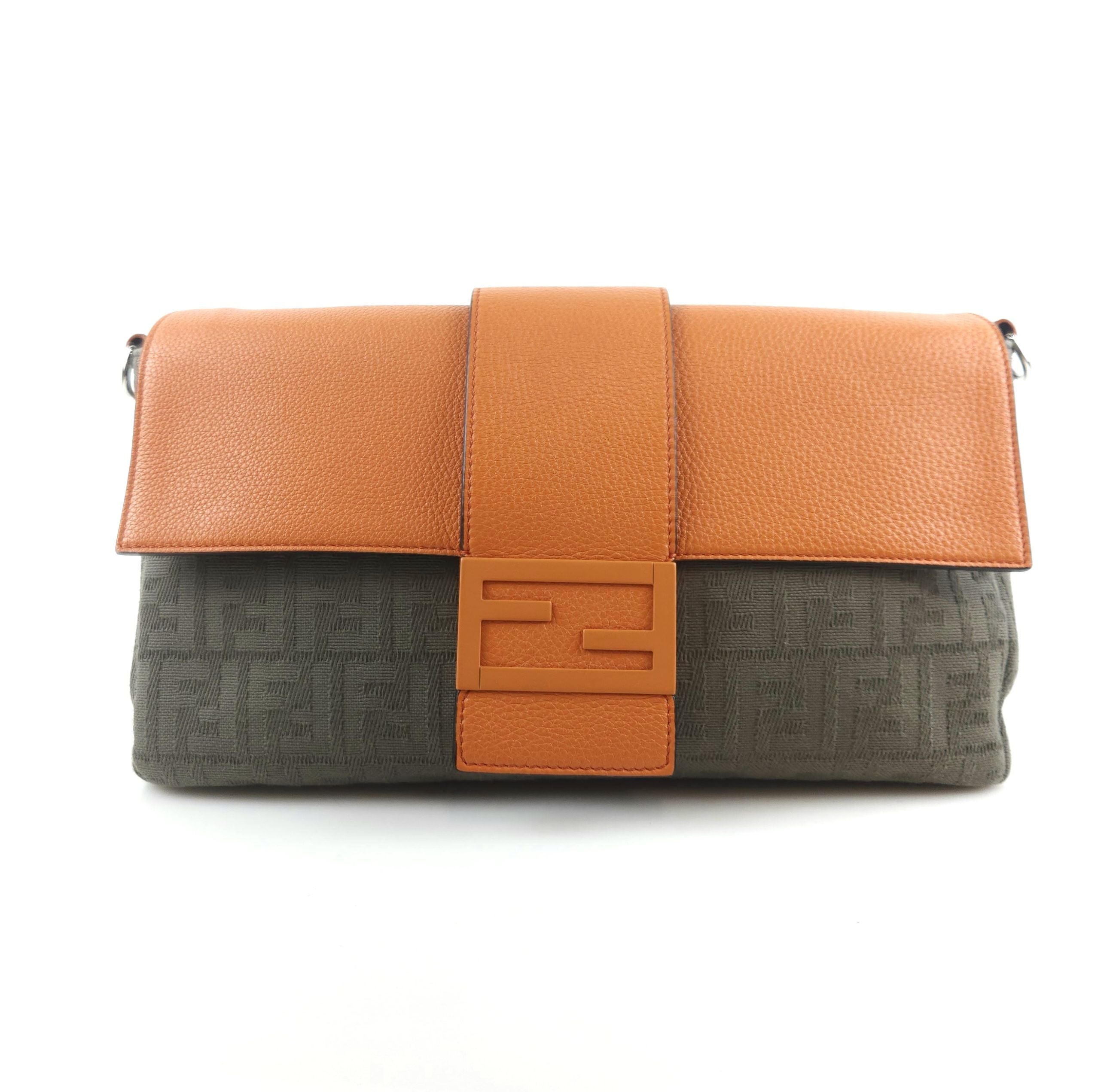 Fendi FF Logo Baguette Shoulder Belt Crossbody 7VA478 6722