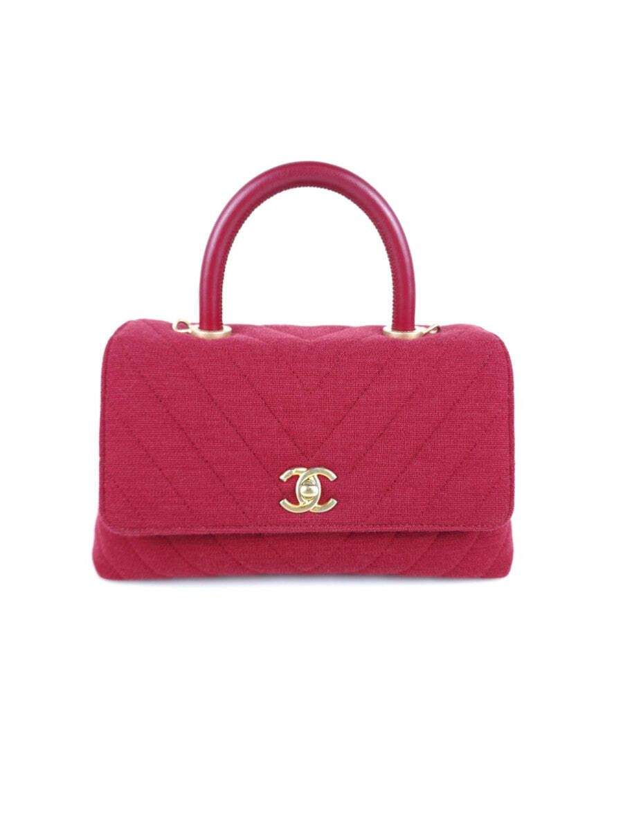 CHANEL Fabric Tote Shoulder Bag A92990 5818 SKU