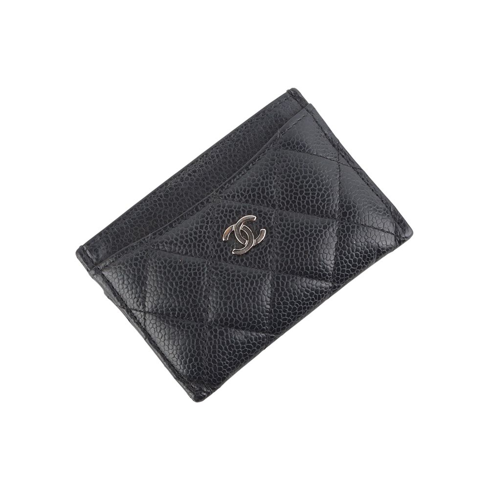 CHANEL Classic Caviar Leather Card Holder Wallet 34167Y