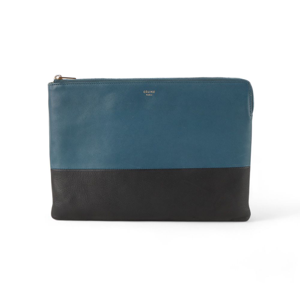 Celine Two-Tone Lambskin Clutch - 103583-2