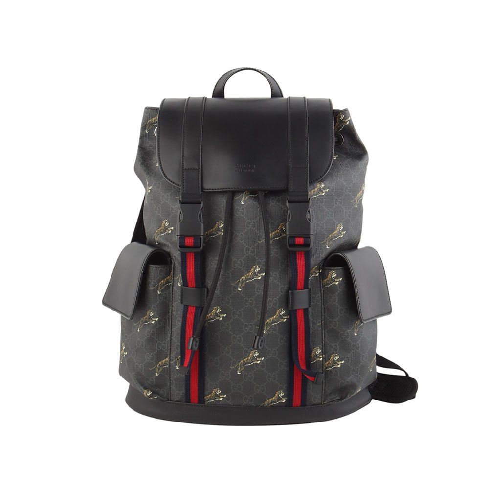 Gucci Supreme Tiger Print Two Pocket Backpack 495563 (Department Store Receipt) 34315