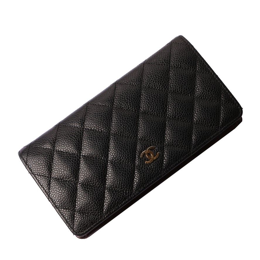 CHANEL Classic Caviar Flap Long Wallet AP0233-1 6136340546