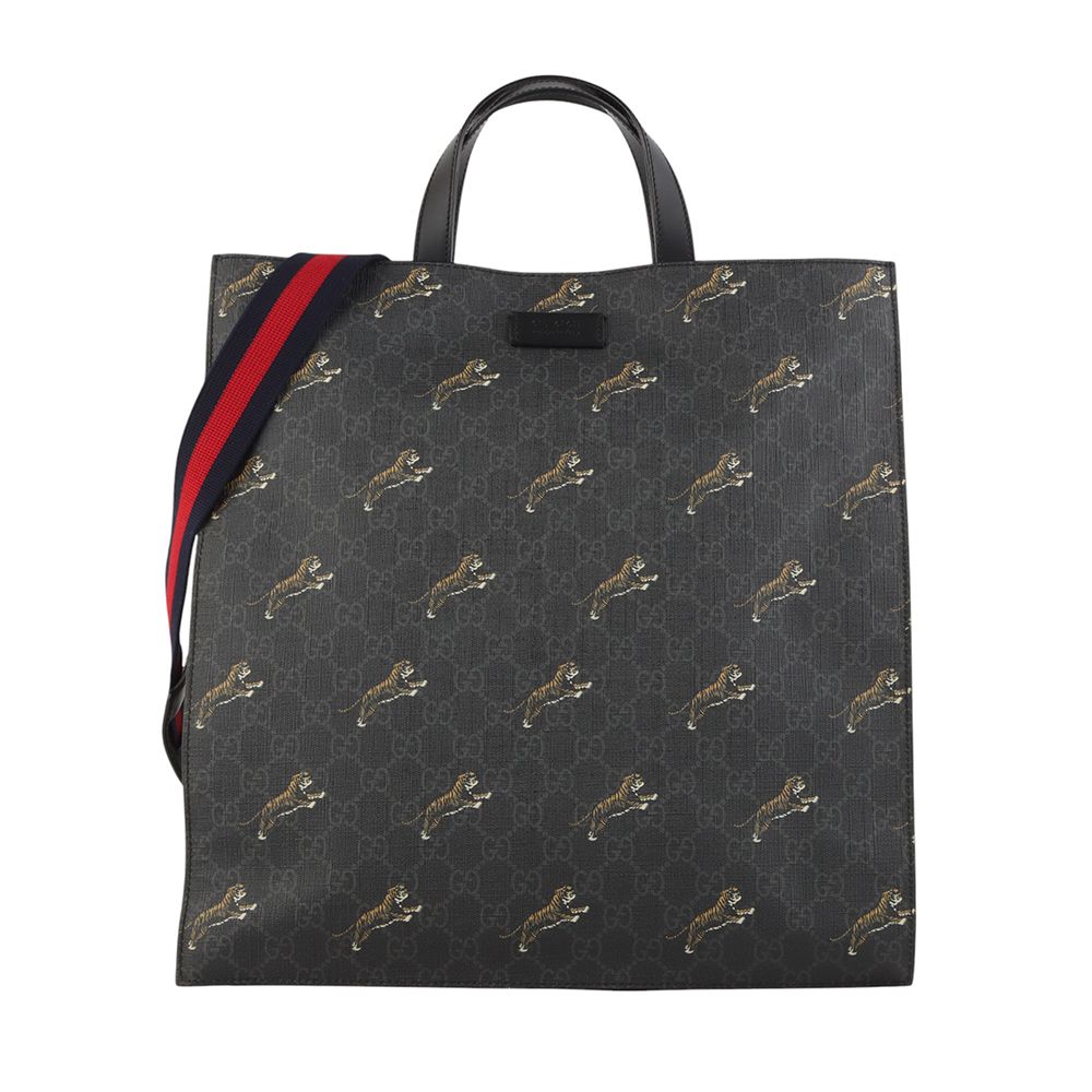 Gucci Tiger Crossbody Bag with GG Supreme Design B7153-1