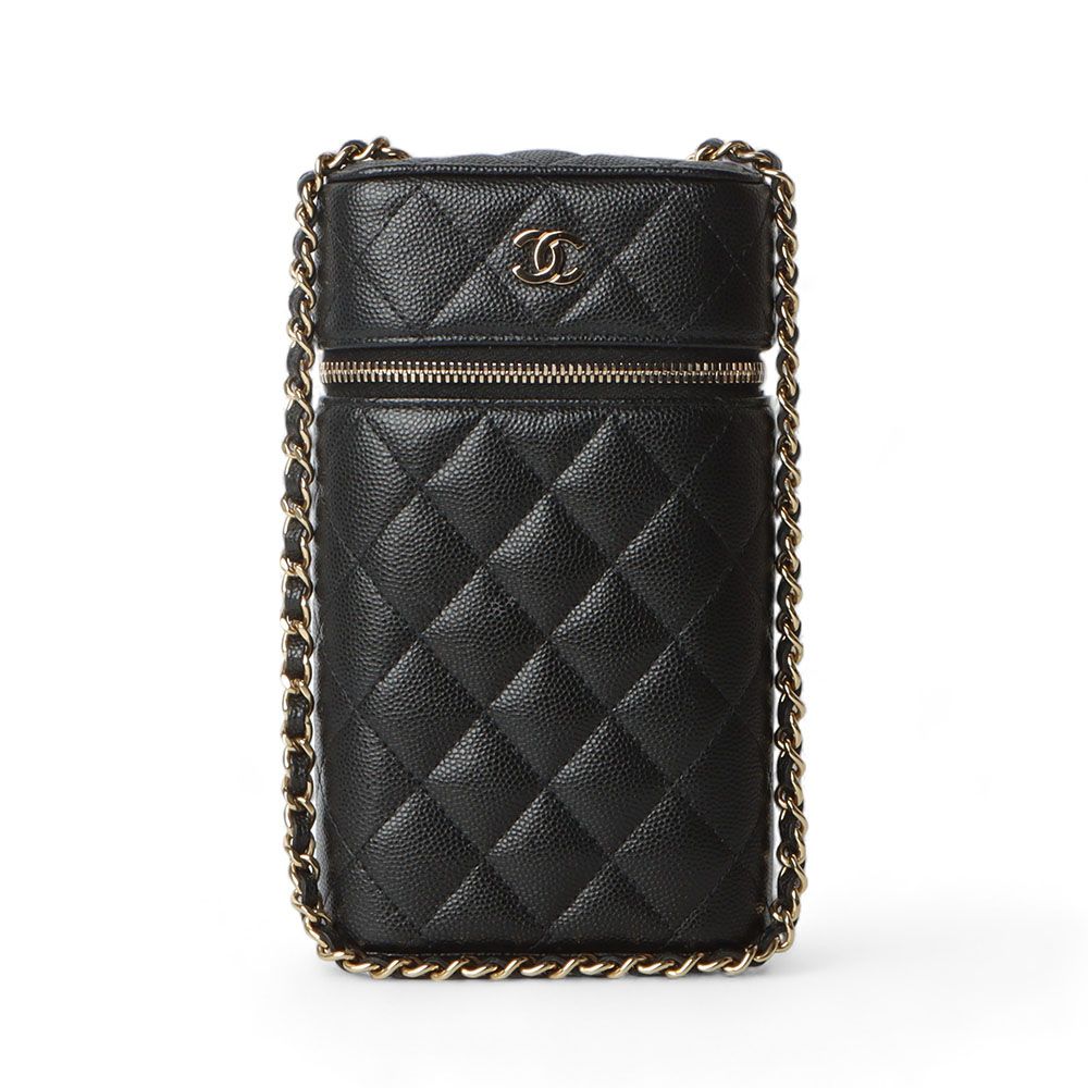 CHANEL Cosmetic Vanity Phone Holder Crossbody Bag AP2084/32159