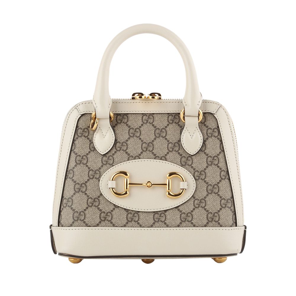 Gucci Supreme 1955 Horsebit Top Handle Mini Crossbody Bag 640716 GG / 33737Y-2