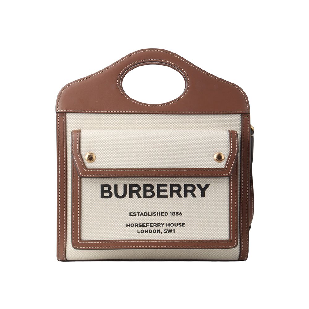 Burberry Canvas Two-Tone Pocket Mini Crossbody Bag 34059Y 80393611