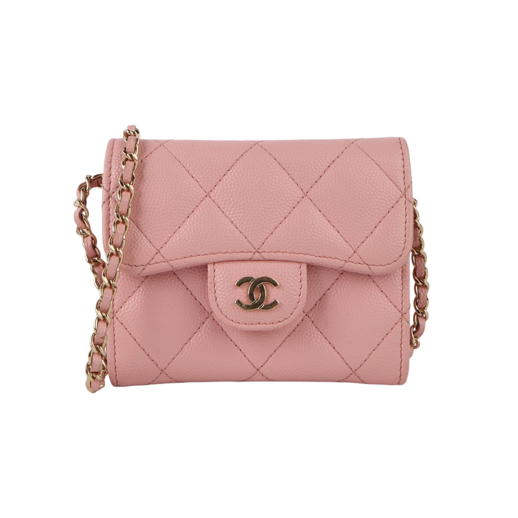 CHANEL Classic Caviar Mini WOC Chain Card Wallet /33540Y-2