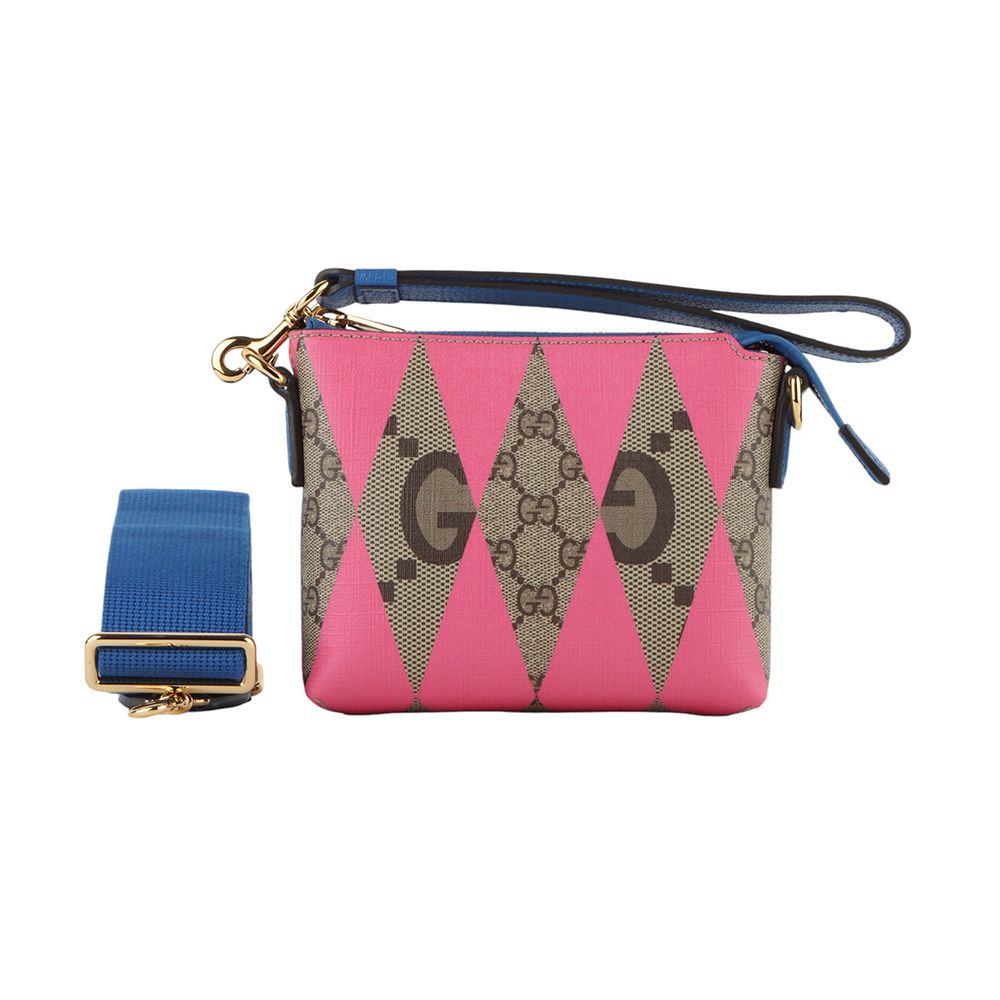 Gucci Supreme GG Lombers Two-Strap Small Crossbody Bag 33406