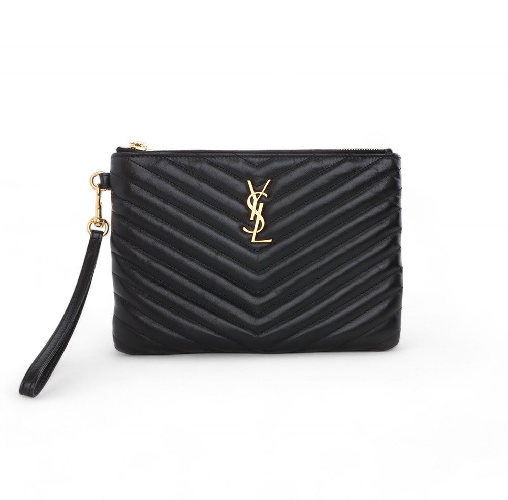 Saint Laurent Matelasse Clutch Bag Small 379039/33043