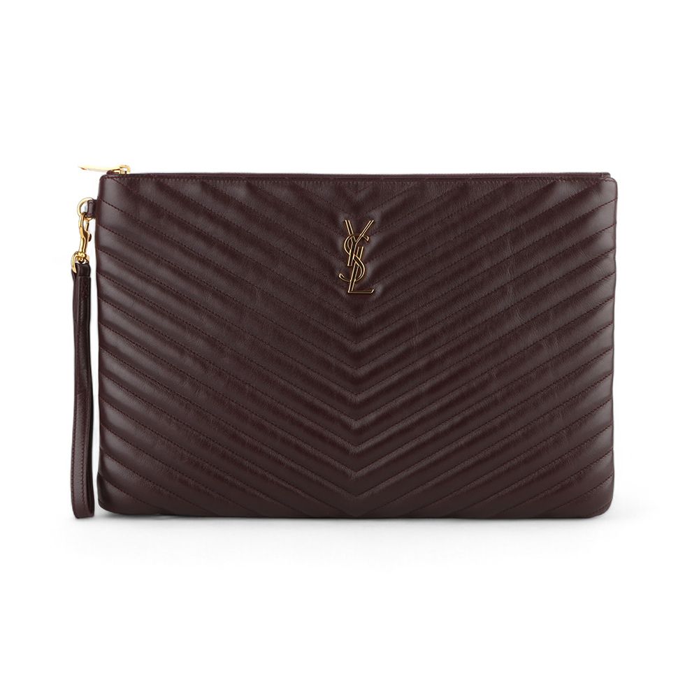 Saint Laurent Monogram Matelasse Document Holder Clutch Large /33066-2