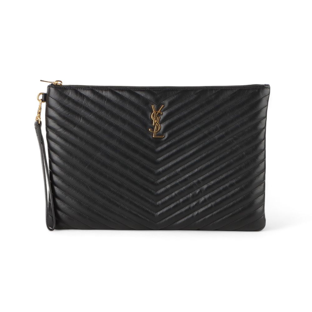 Saint Laurent Monogram Matelasse Document Holder Clutch Bag Large 440222 /32669