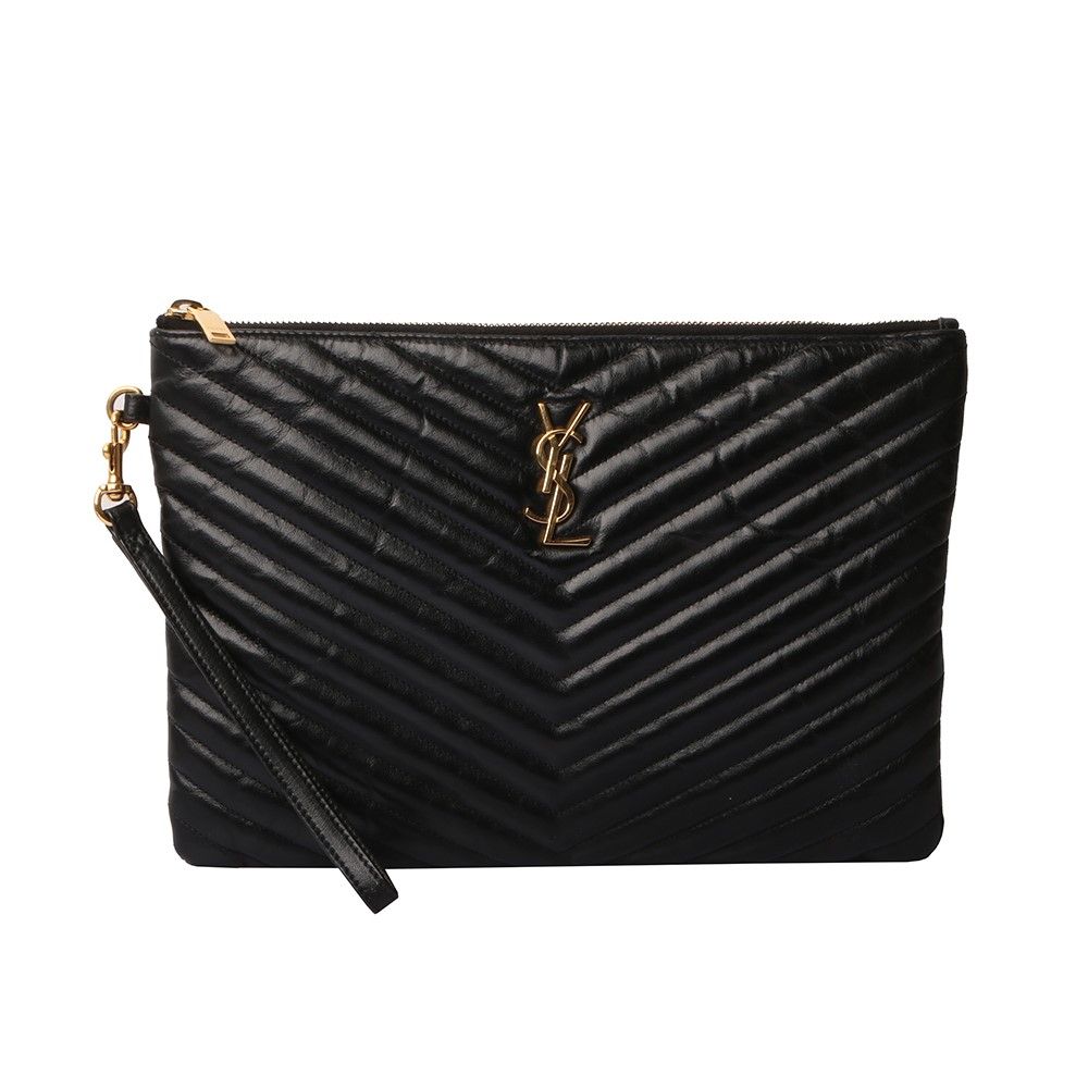 Saint Laurent Matelasse Clutch Bag Black 559193 Neodium ReceiptO 29913 7804945735