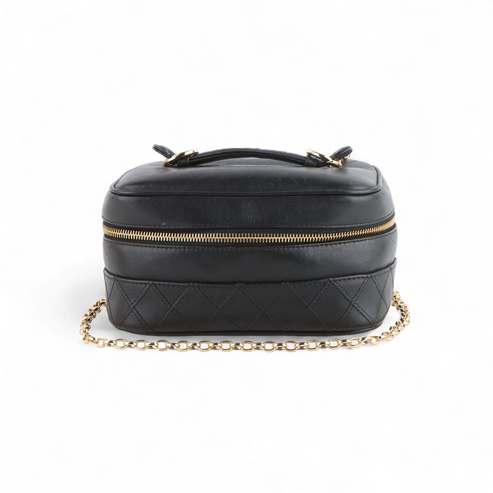 CHANEL Vintage Vanity Makeup Pouch Black /32961