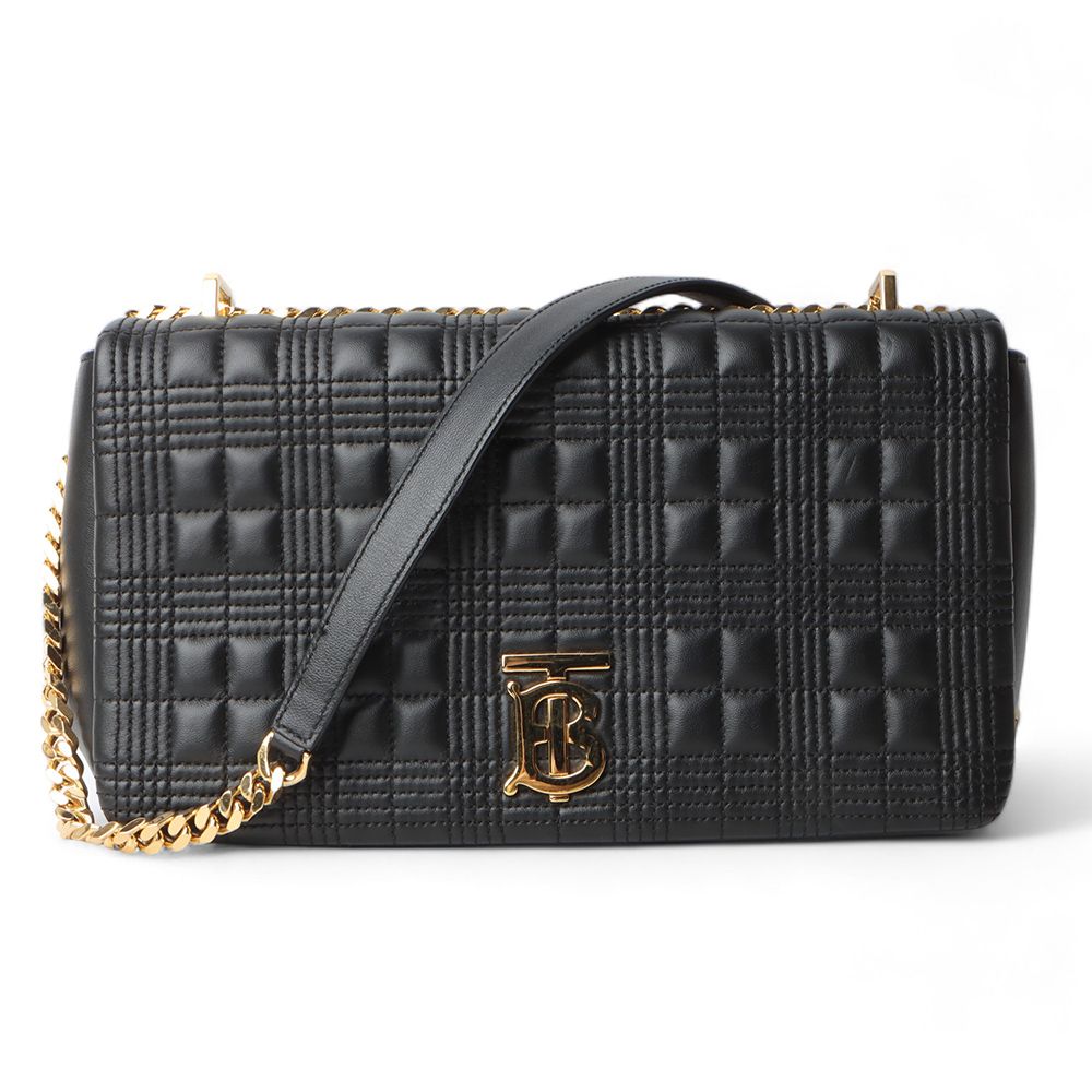 Burberry Quilted Grain Leather Rolla Bag Medium/32084-2