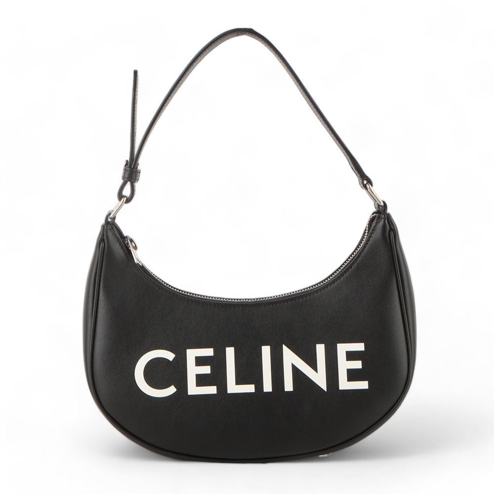Celine Logo Print Ava Hobo Shoulder Bag