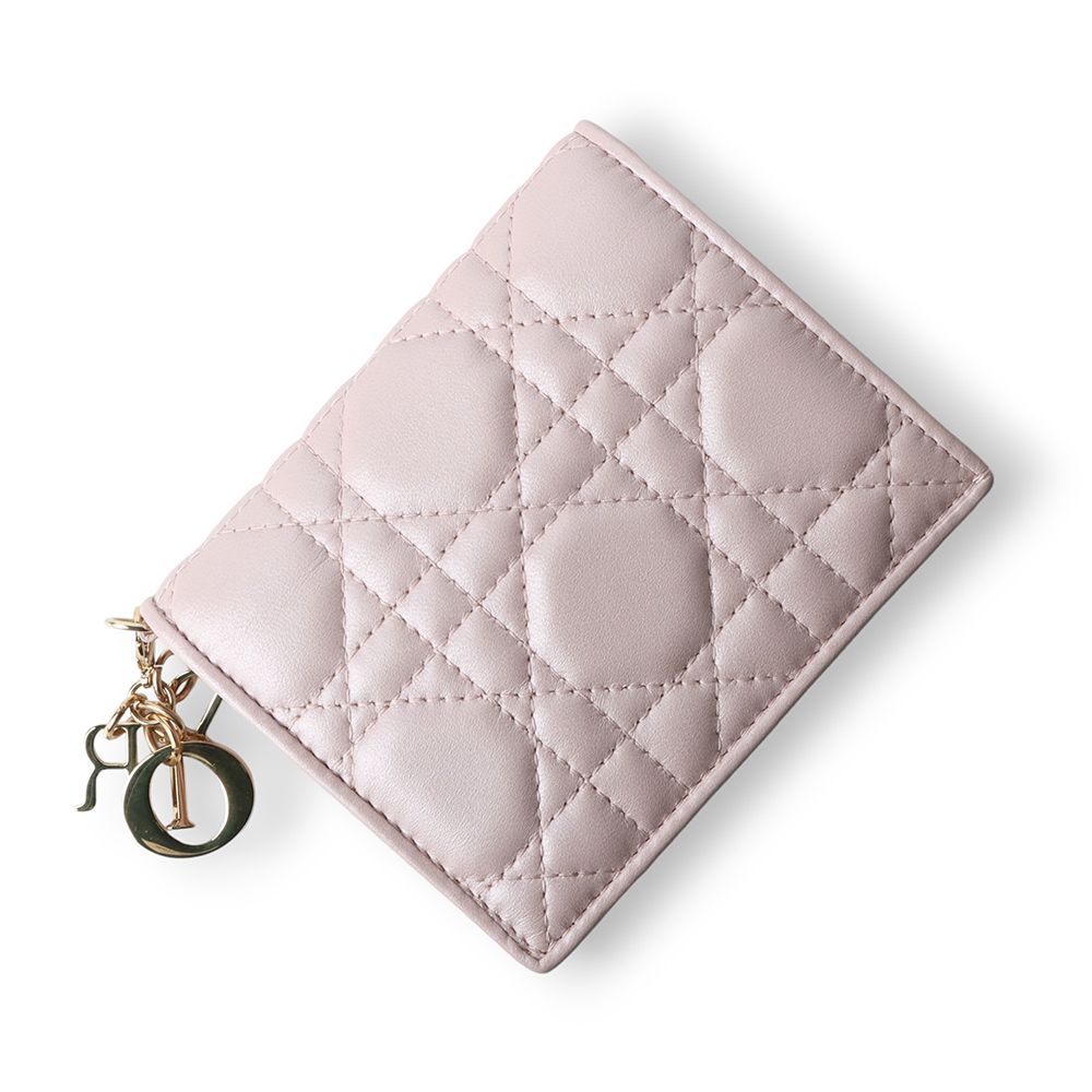 Dior Rose Lady Wallet in Lambskin / 31865-2
