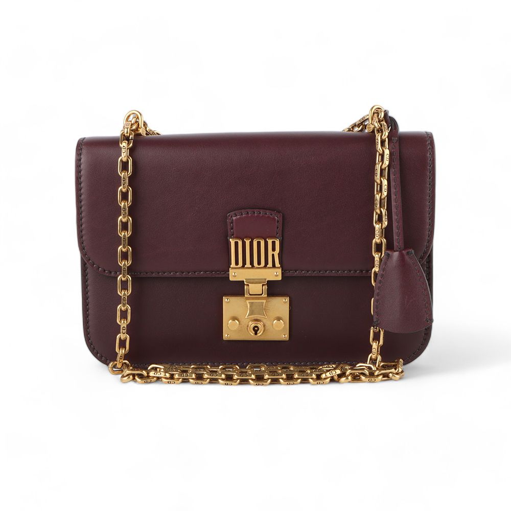 Dior Addict Calfskin Chain Flap Shoulder Bag /32682