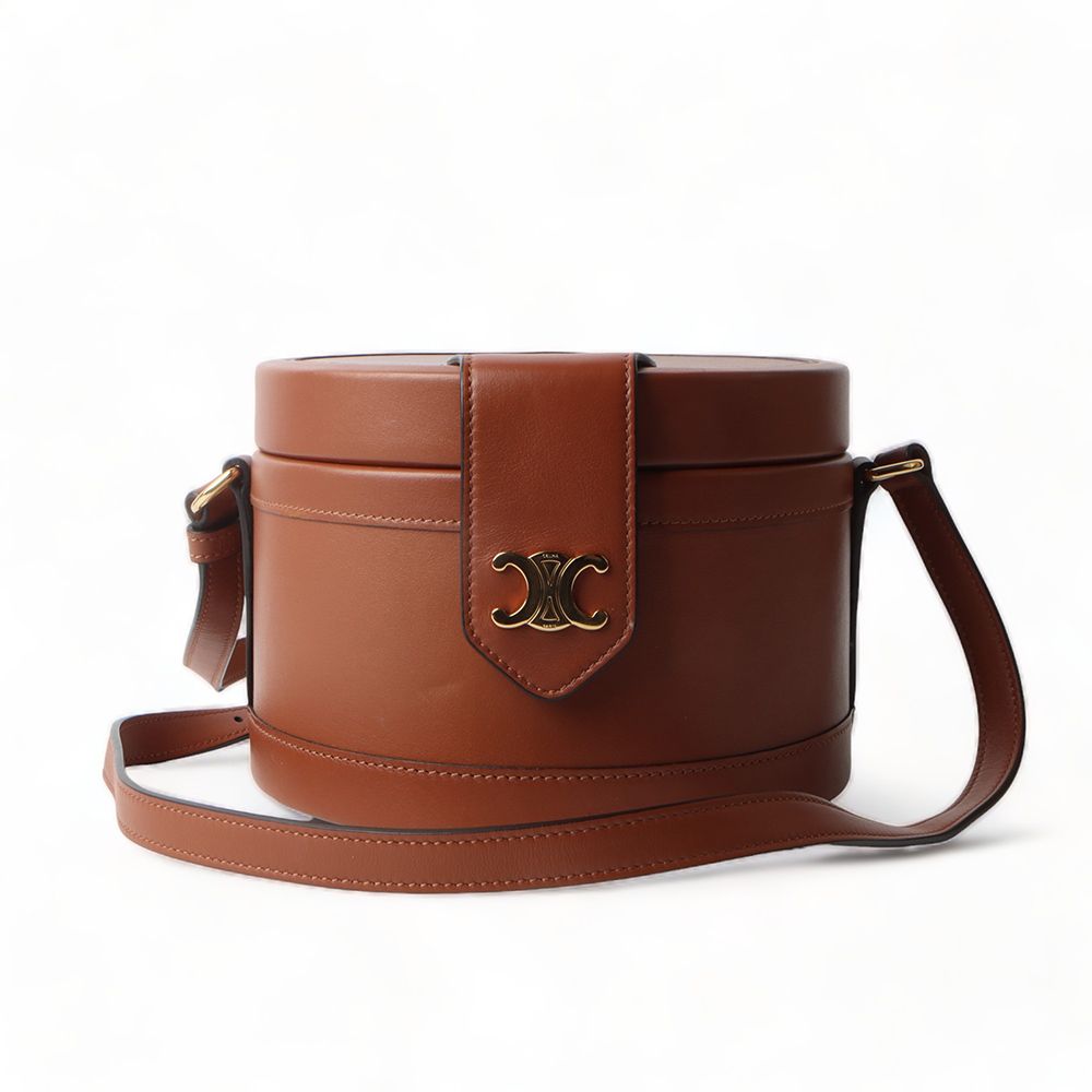 Celine Classic Calfskin Tambour Medium Crossbody Bag - 31696-3