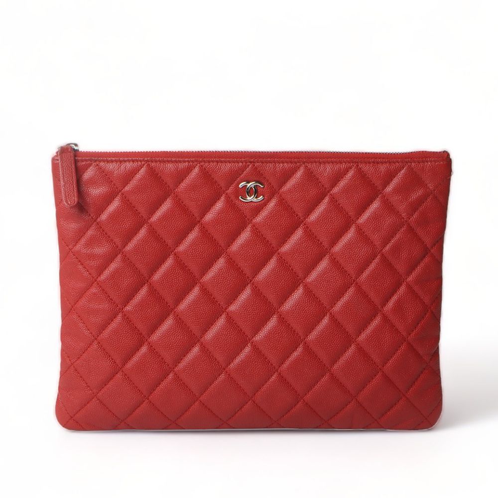 CHANEL Caviar Pocket Clutch Bag Neudium/31227-1