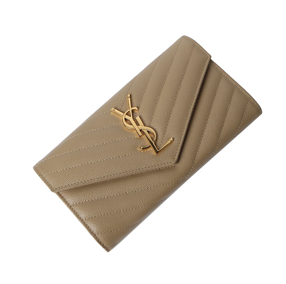 Saint Laurent Caviar Gold Logo Women's Wallet/B7043-4 372264