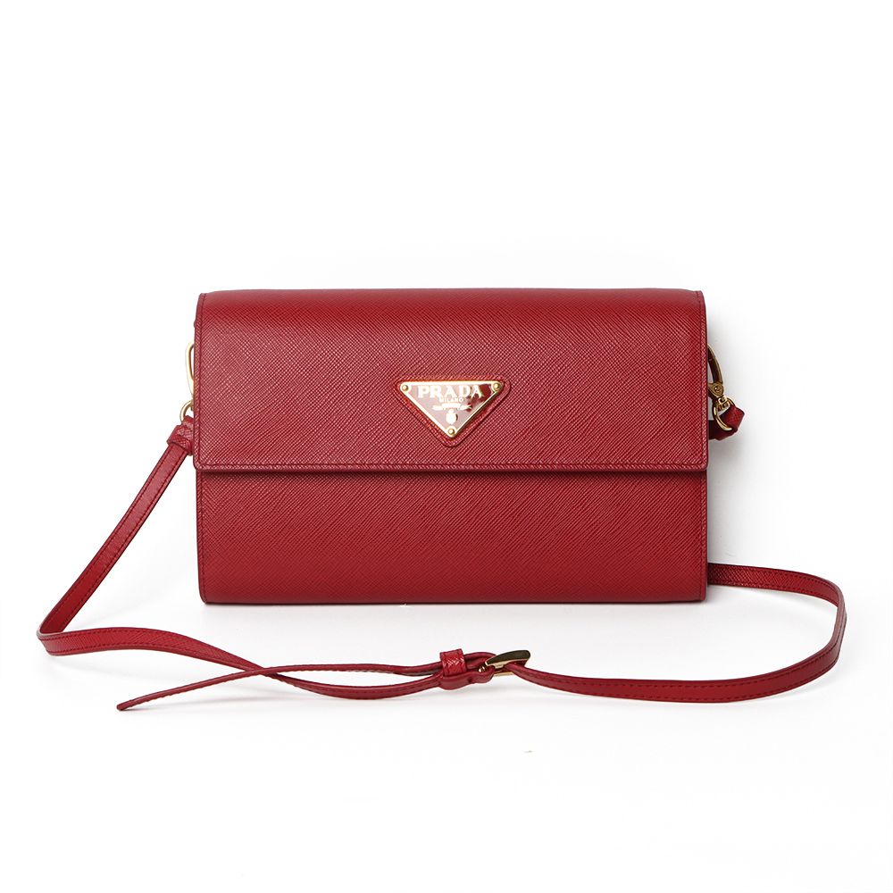 Prada Saffiano Crossbody Bag with Department Store Warranty (SKU: 31117-2)