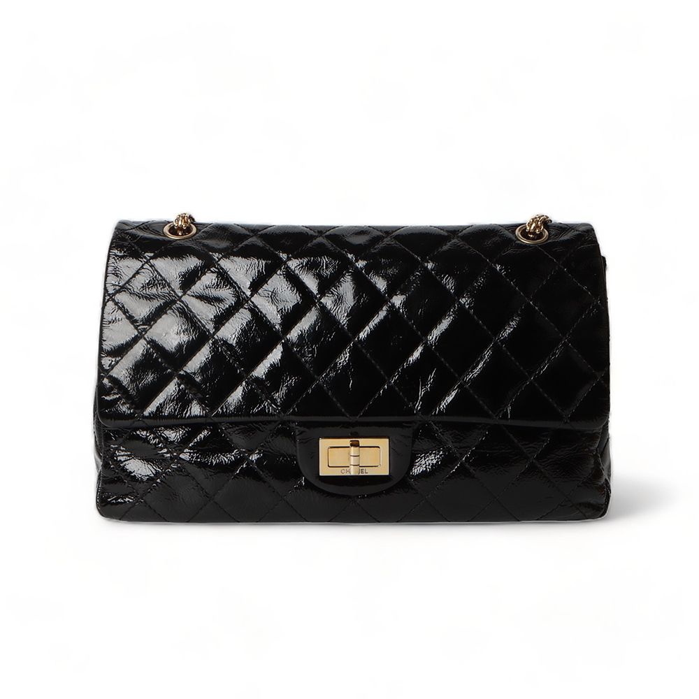 CHANEL Vintage Large Gold Chain Shoulder Bag/30894