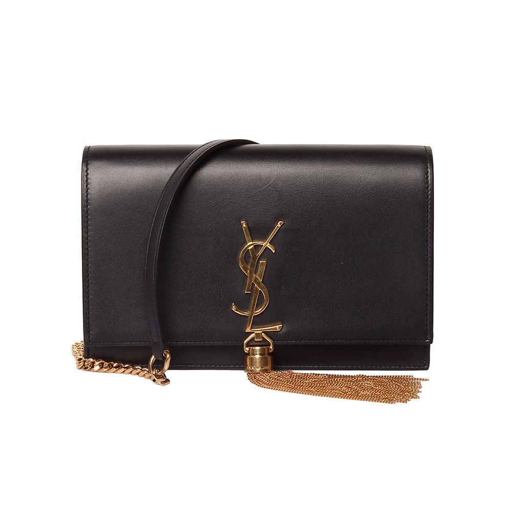 Saint Laurent Monogram Tassel Cade Bag Gold Trim (Certificate) 30704