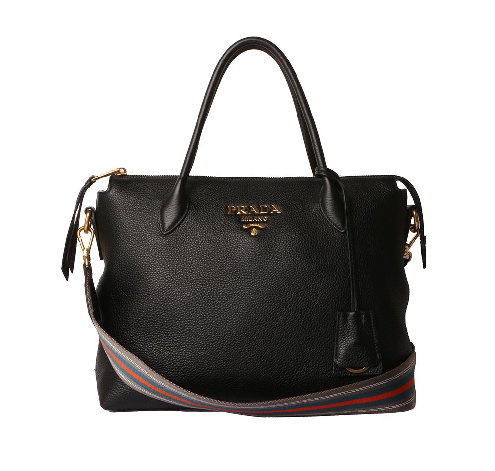 Prada Black Calfskin Shoulder Bag 30572-1
