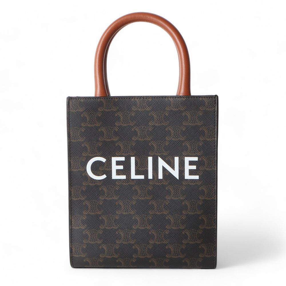 Celine Vertical Mini Canvas Bag with Warranty/194372
