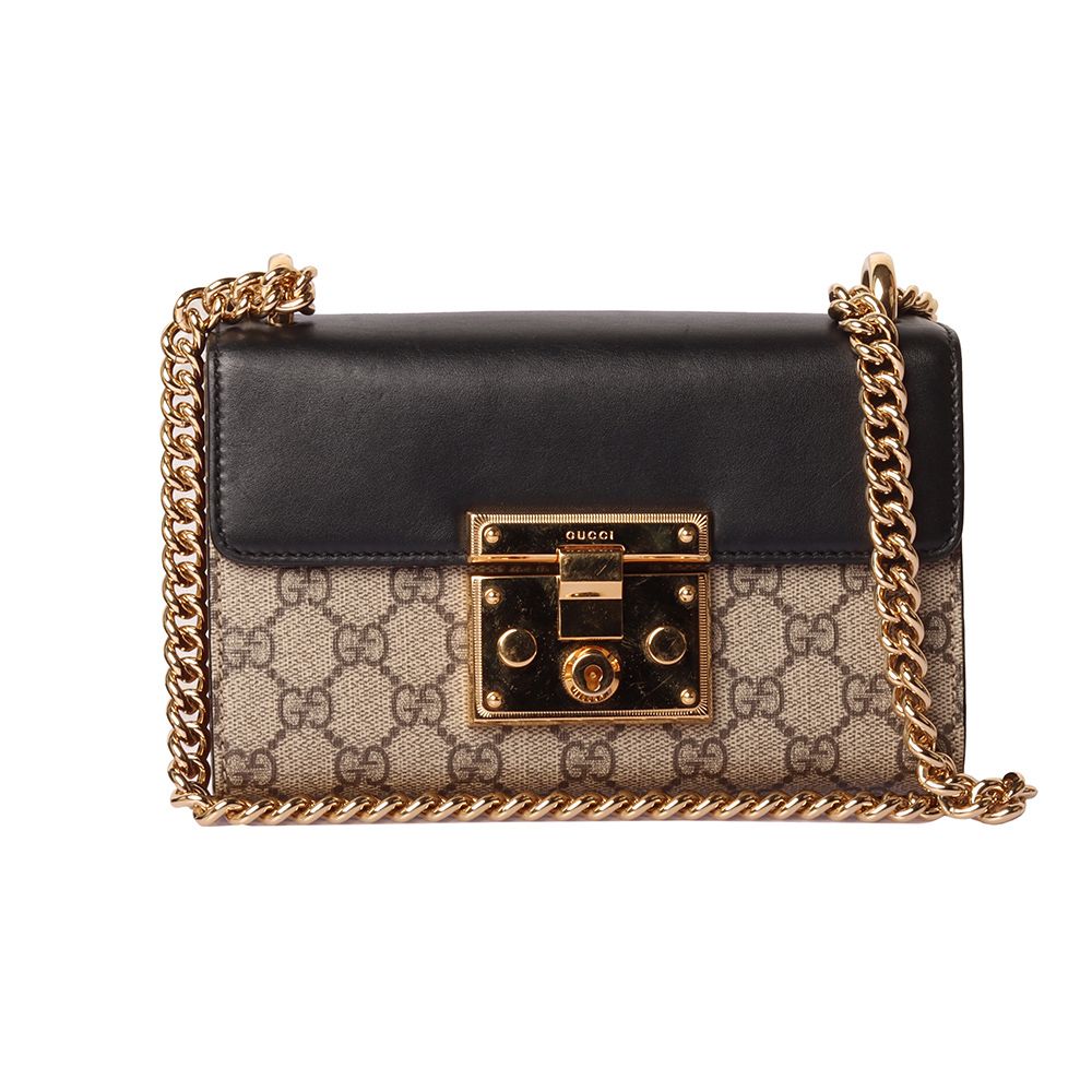 Gucci Supreme Padlock Small Shoulder Bag 409487 GG / 30793