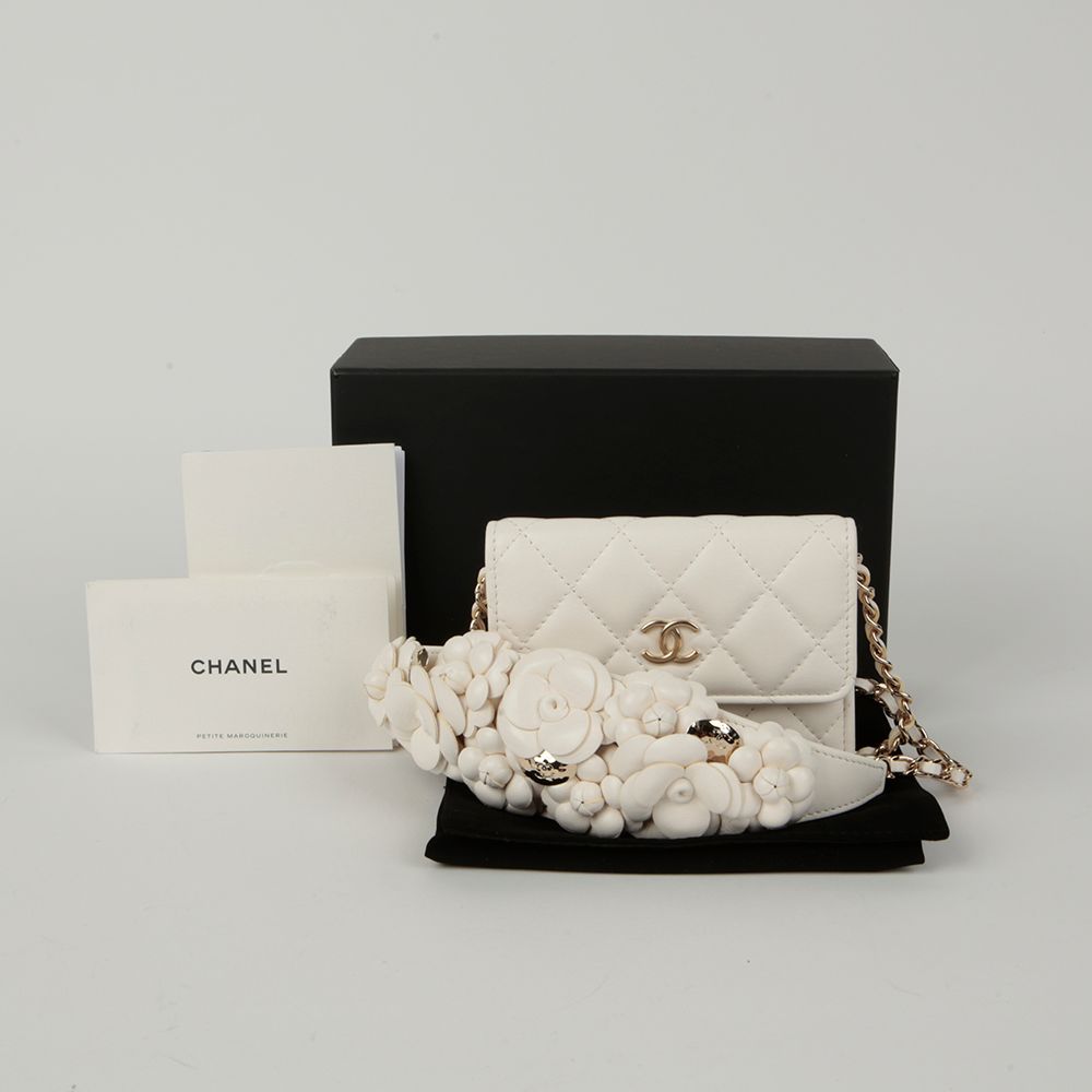 CHANEL Camellia Chain Wallet Crossbody AP2322